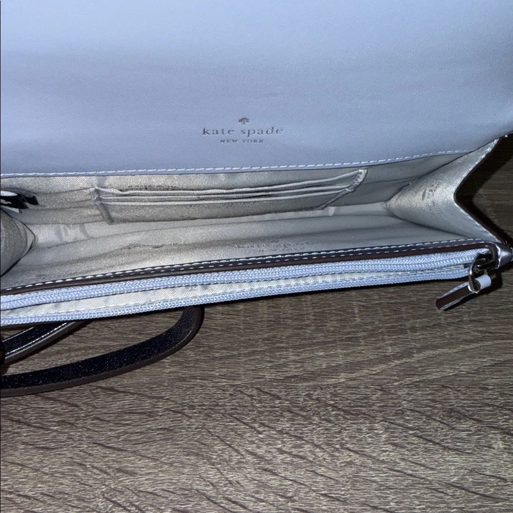Kate Spade Metallic Lilac Wristlet NWOT - Picture 9 of 15